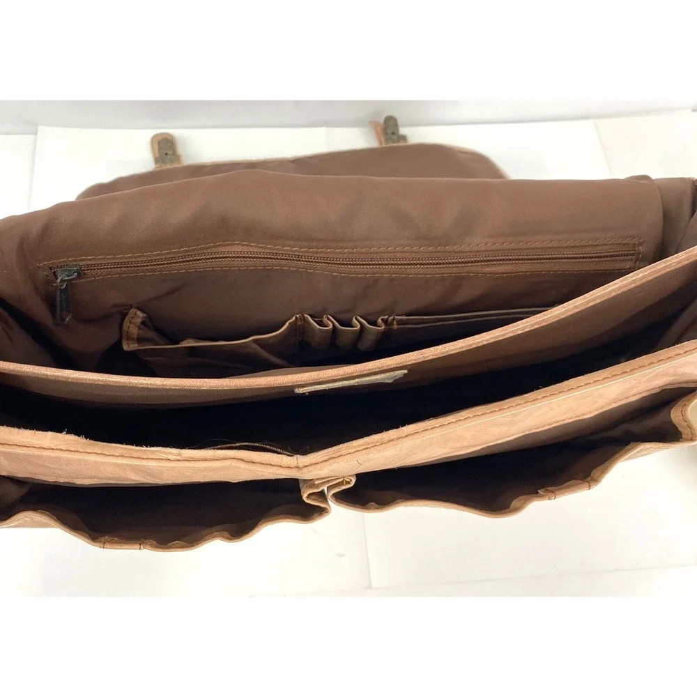 Vintage Jourdan Geneva Leather Briefcase Attache Case Computer Bag Large Fine